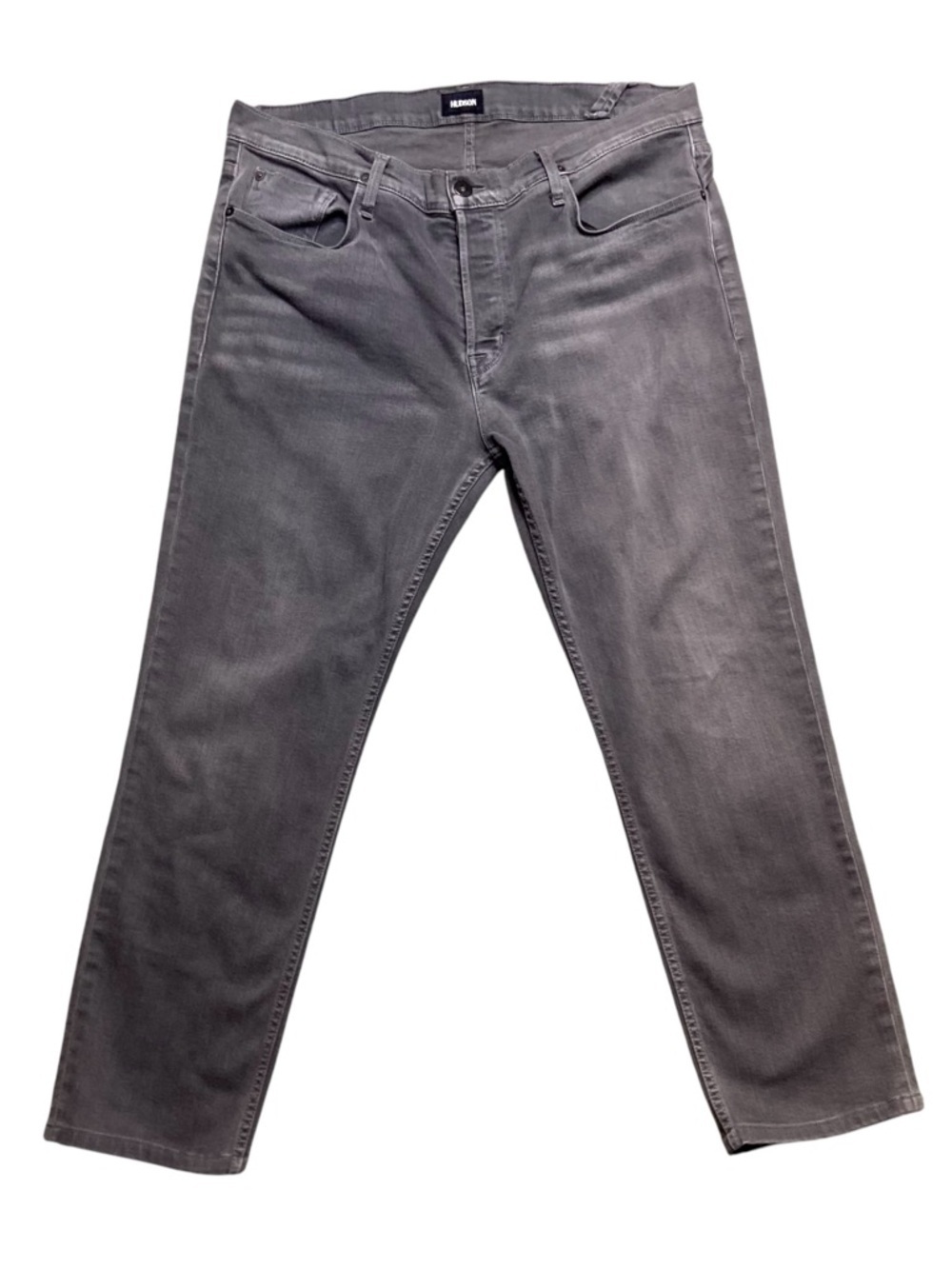 Hudson Sartor Slouchy Button Fly Skinny Jeans Size 38 Grey Like New